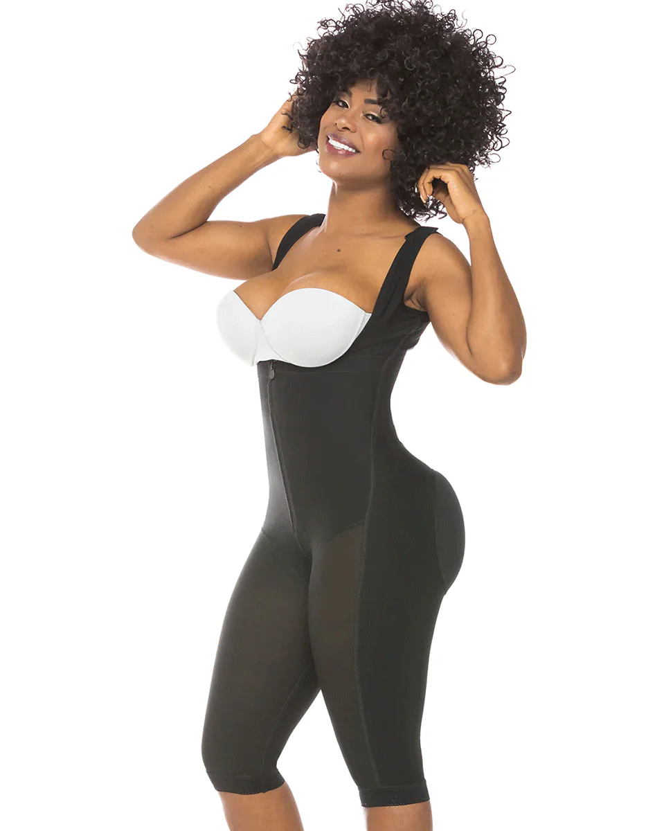 Fajas Salome Stage 1 Post Surgery Knee Length Full Body Shaper - Image 5