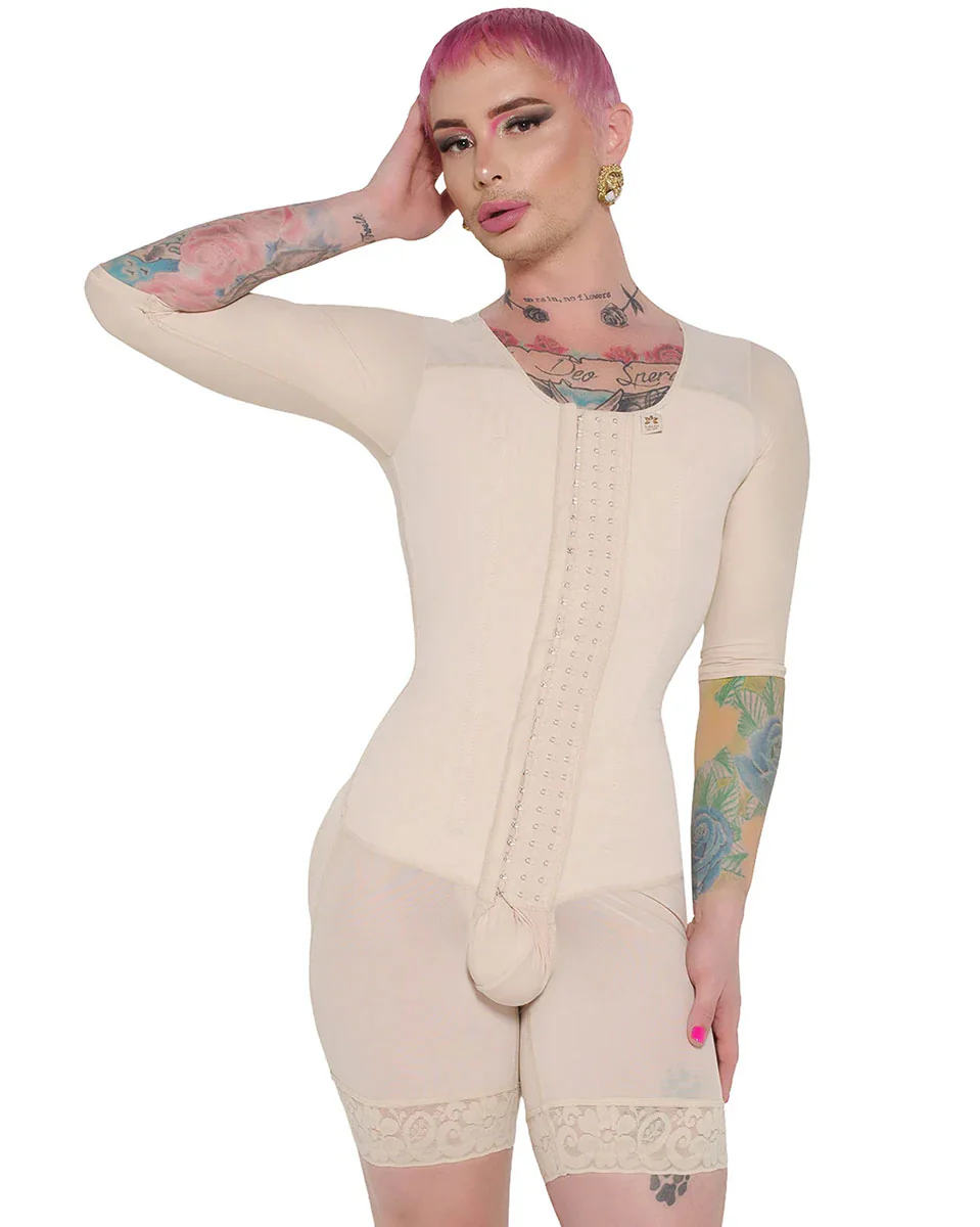 Fajas Tributo 1020 Sculpting Ken doll Colombian Faja Corset With Bra Extra High Compression for Post-Surgery & Daily Shaping - Image 3