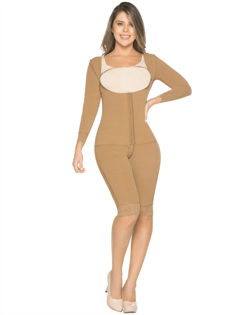 Equilibrium Post Op Shapewear With Sleeves Bodysuit - Image 4