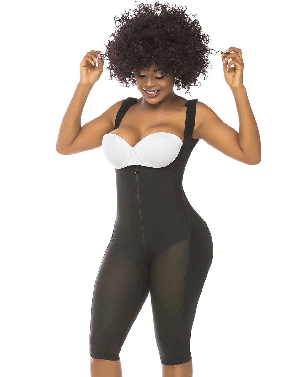 Fajas Salome Stage 1 Post Surgery Knee Length Full Body Shaper - Image 3
