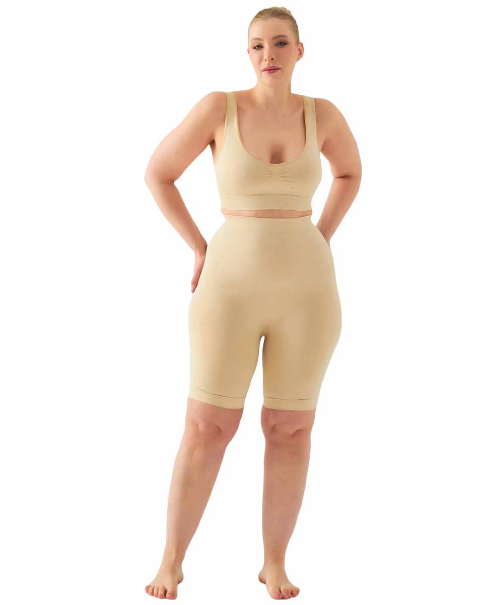 Final Sale Clearance Shapengo Daily High Waisted Shaping Short - Image 3
