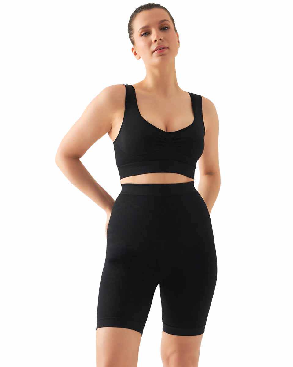 Final Sale Clearance Shapengo Daily High Waisted Shaping Short - Image 5