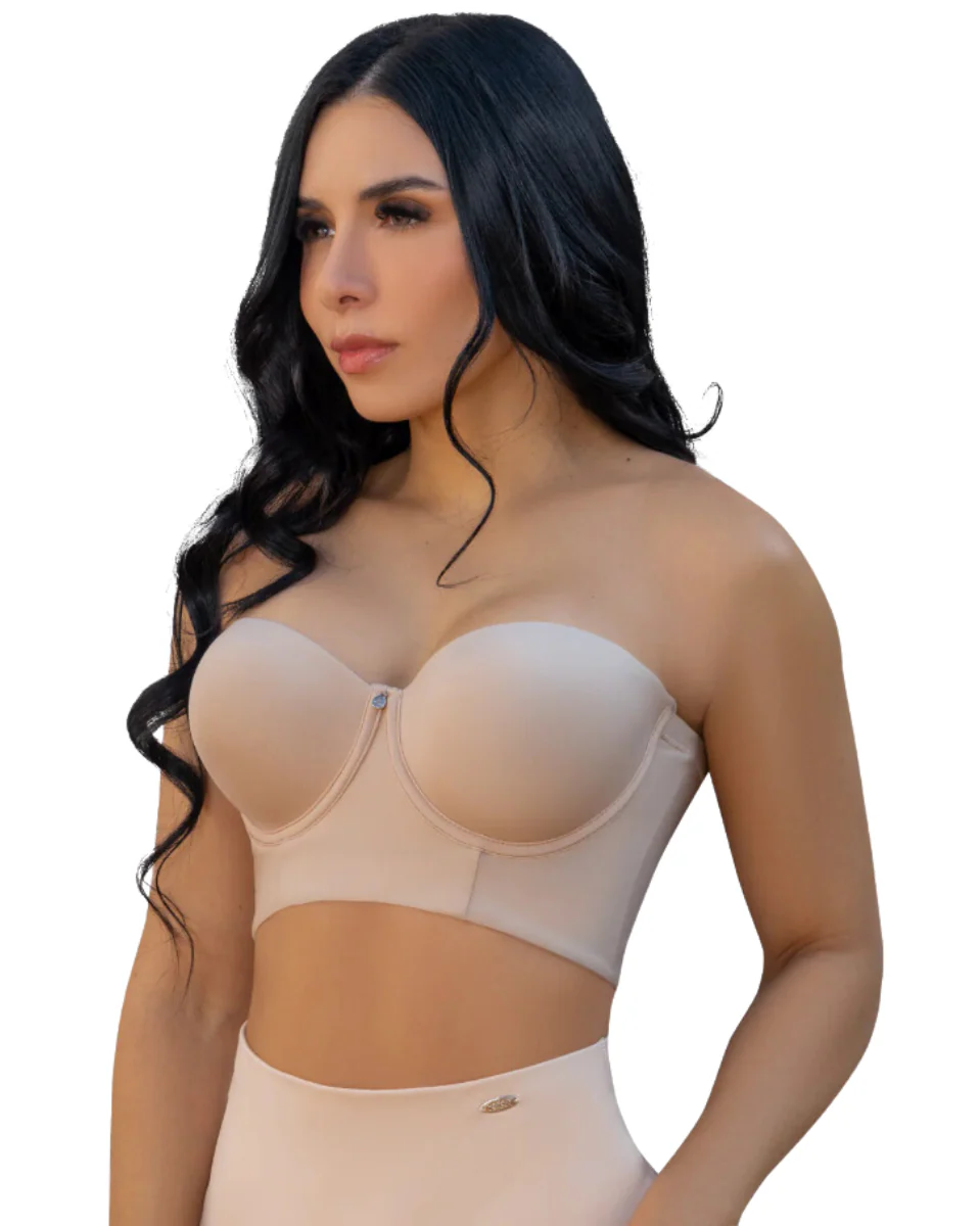 Jackie London Strapless Back Coverage Bra - 60300 - Image 5