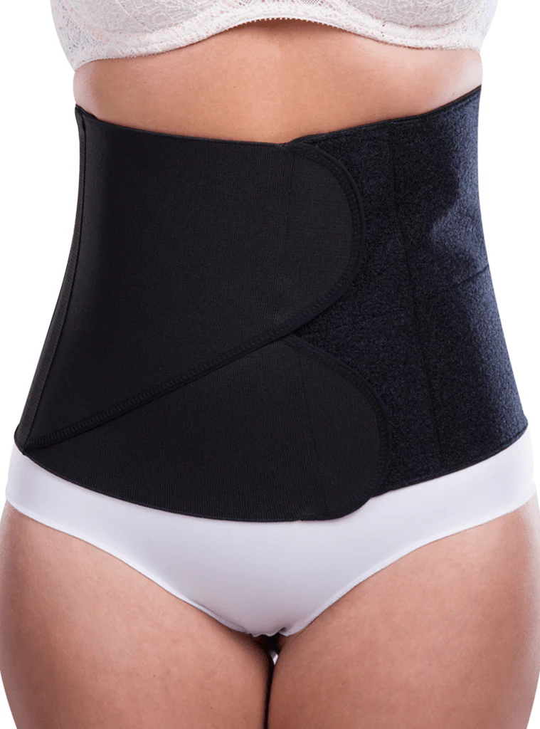 Lipoelastic Unisex Abdominal Binder - 2 Adjustable Cross Panels - Image 3