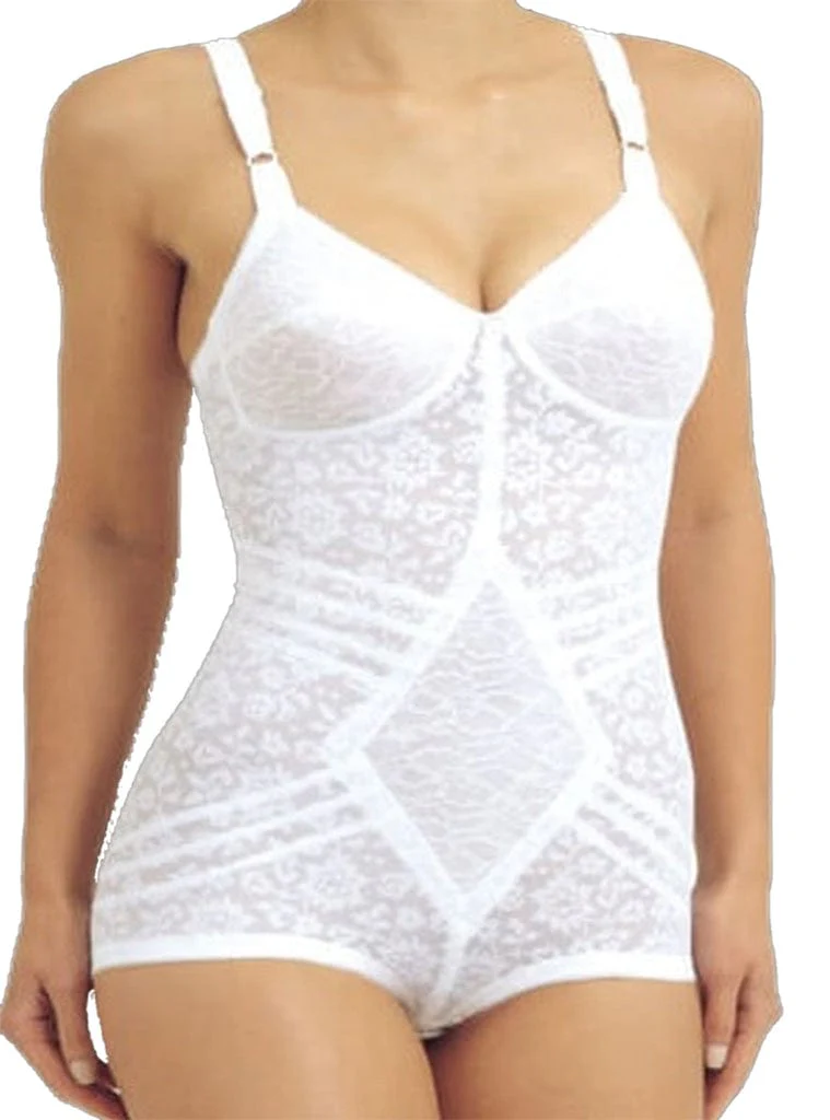 Rago Body Briefer Extra Firm Shaping - White/ Beige / Black - Image 4