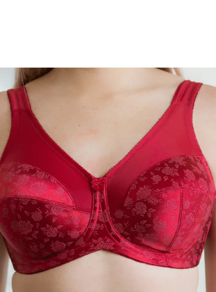 Rago Brand Printed Full Figure Support Underwire Bra - Image 5