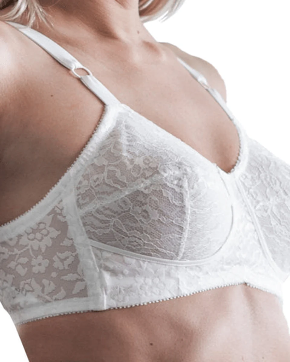 Rago Satin & Lace Expandable Cup Bra - Image 5