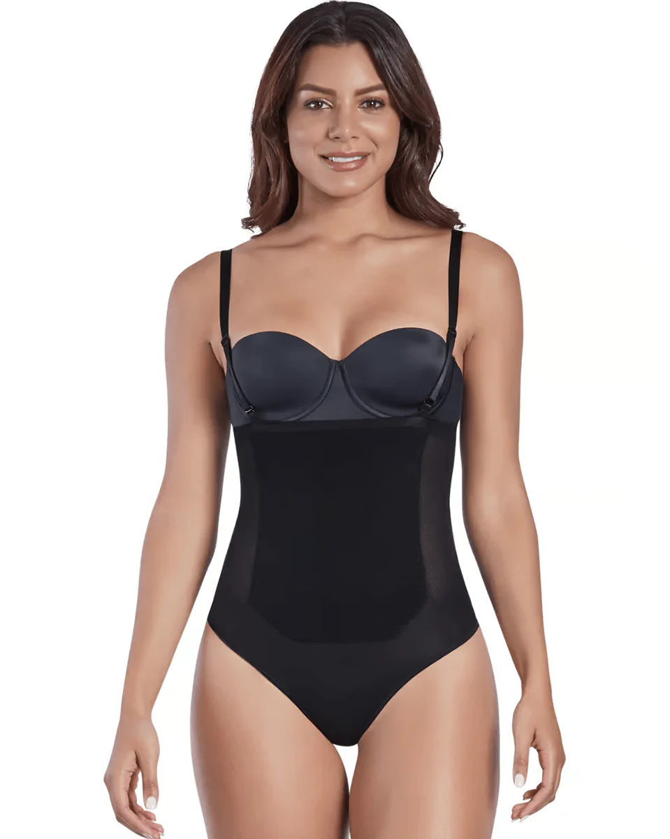 Final Sale Clearance Shaperlove Convertible Strap Thermal Panty Bodysuit - Image 3