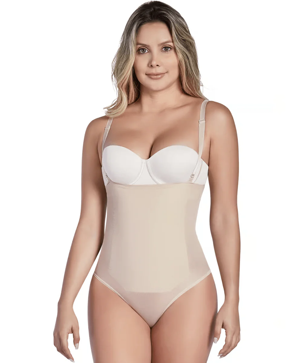 Final Sale Clearance Shaperlove Convertible Strap Thermal Panty Bodysuit - Image 4